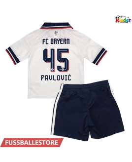 Günstige Bayern Munich Aleksandar Pavlovic #45 Auswärts Trikotsatzt Kinder 2026-27 Kurzarm (+ Kurze Hosen)